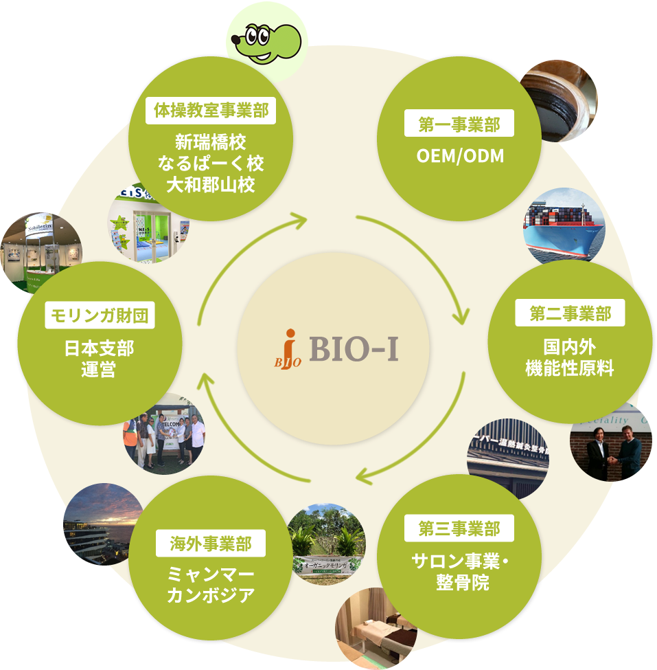 バイオアイグループ組織図